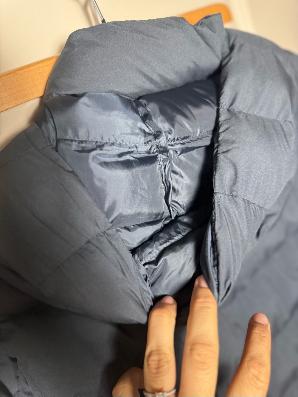 32 Degrees Men’s Blue Hooded Quilted Puffer Jacket Full Zip Polyester XL - Picture 5 of 9
